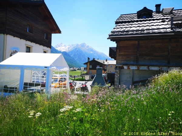 Bergblick von der Unterkunft